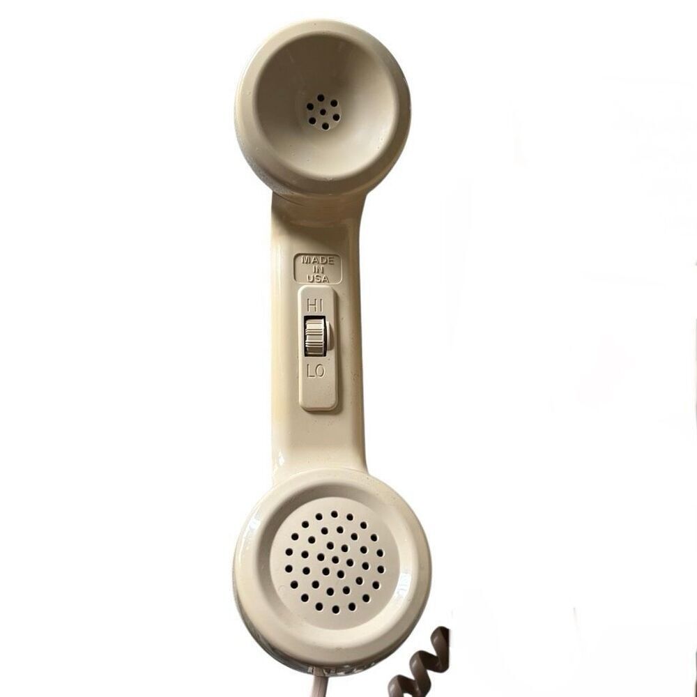 Cortelco RJ11C Vintage Tan Push Button Desk Phone *Tested* - Picture 7 of 9